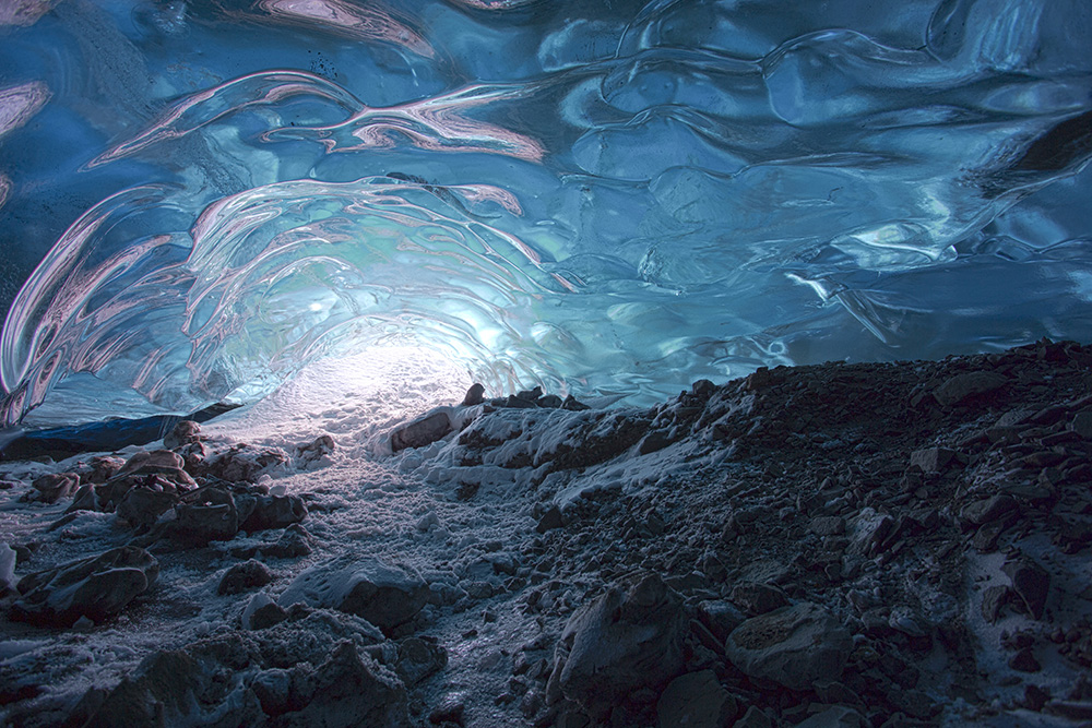 Ice caves in Iceland